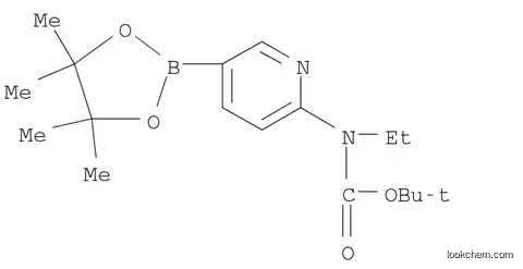Molecular Structure of 1032758-86-3 (6-(tert-Butyloxycarbonylamino) pyridine-3-boronic acid pinacol ester)